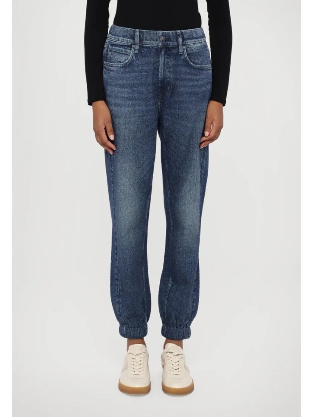 Rag & Bone Miramar Jogger Jeans Size 28 Elastic Hem 100% Cotton Mid Rise Medium